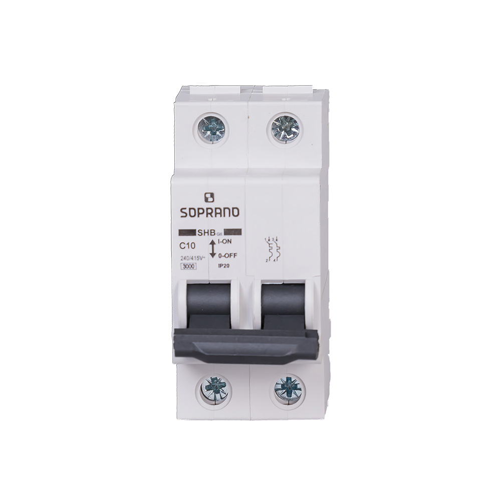 DISJUNTOR BIPOLAR DIN BCO 010A SOPRANO