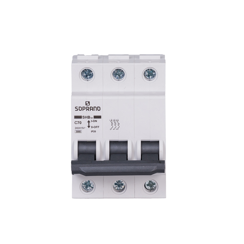 DISJUNTOR TRIPOLAR DIN BCO 070A SOPRANO