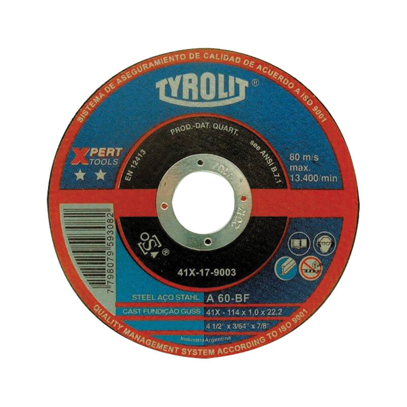 DISCO CORTE INOX 7X1.6X7/8 BASIC TYR