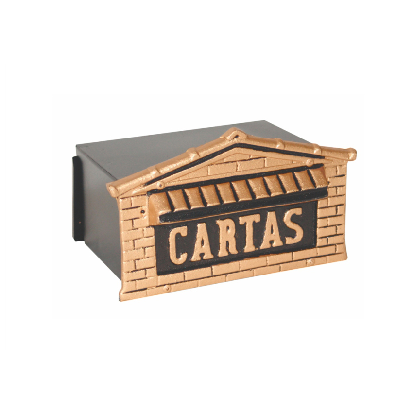 CAIXA CORREIO GRADE COLONIAL POP DOURADO