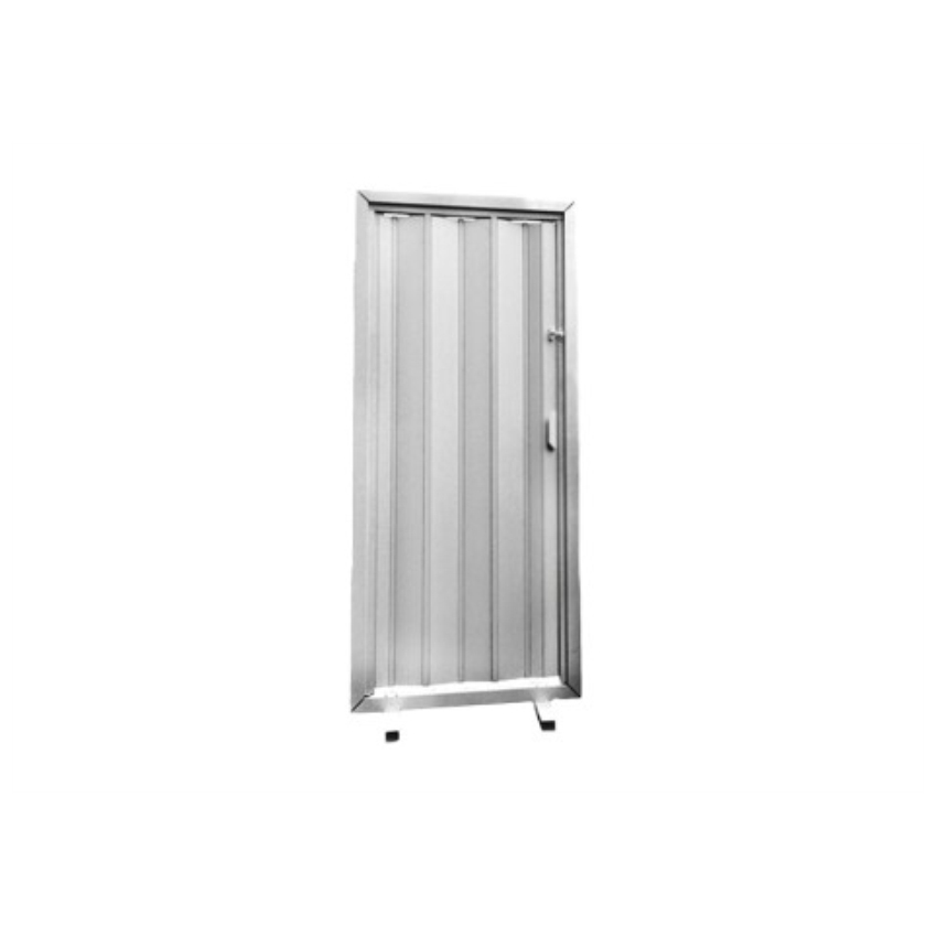 PORTA SANFONADA PVC 84CM CZA PLASFLEX #N