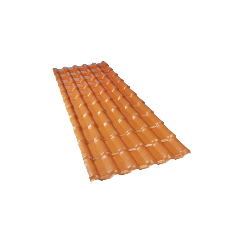 TELHA PVC COLONIAL 242X88 TERRACOTA PLAN AFORT