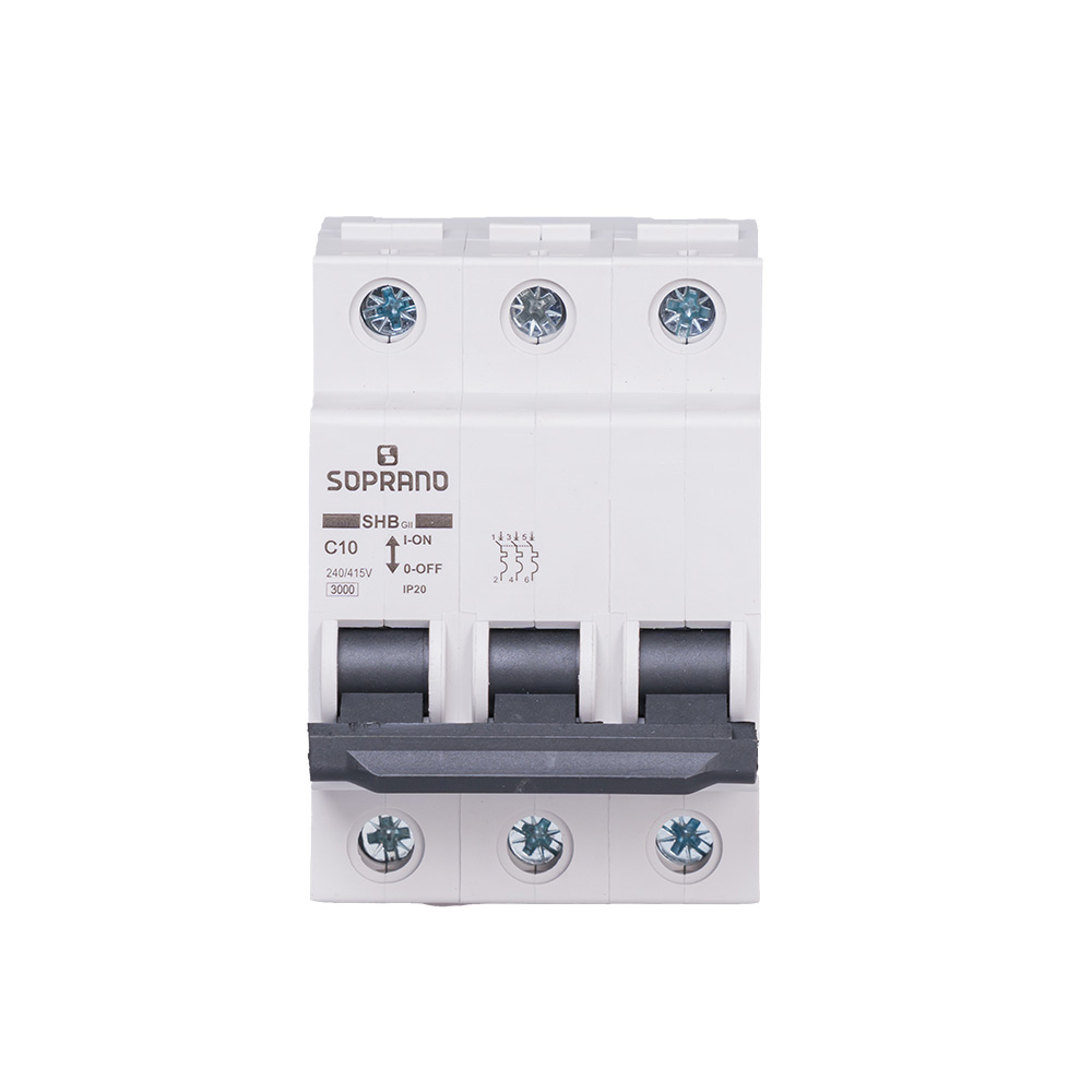 DISJUNTOR TRIPOLAR DIN BCO 010A SOPRANO