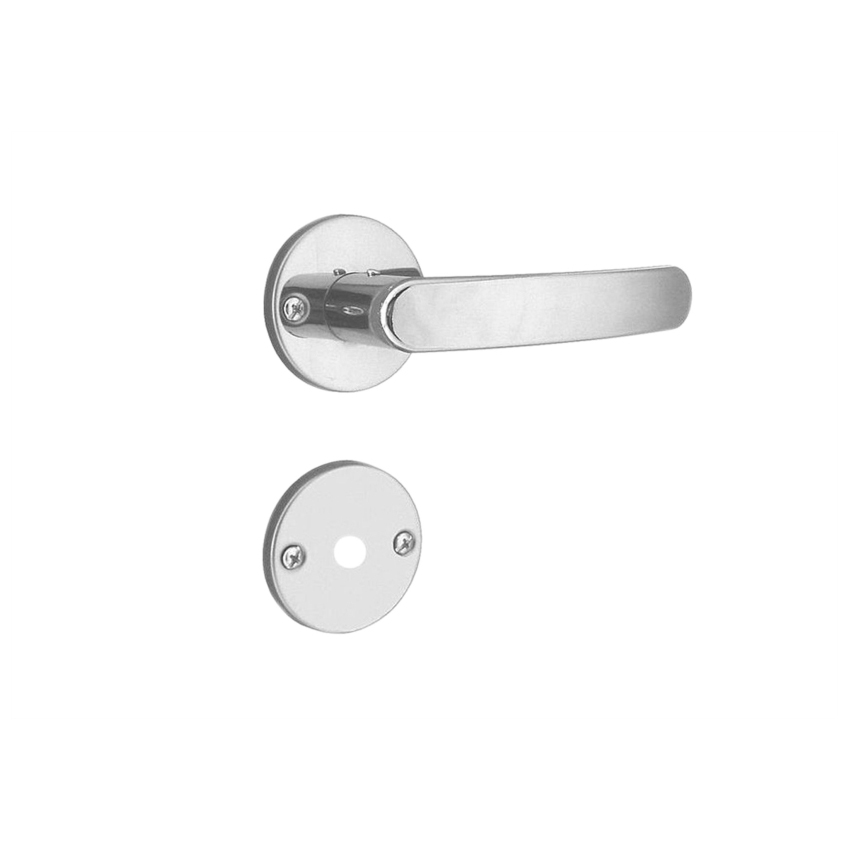 FECHADURA BANHEIRO ALAV ROSET REDONDA INOX ALIANCA