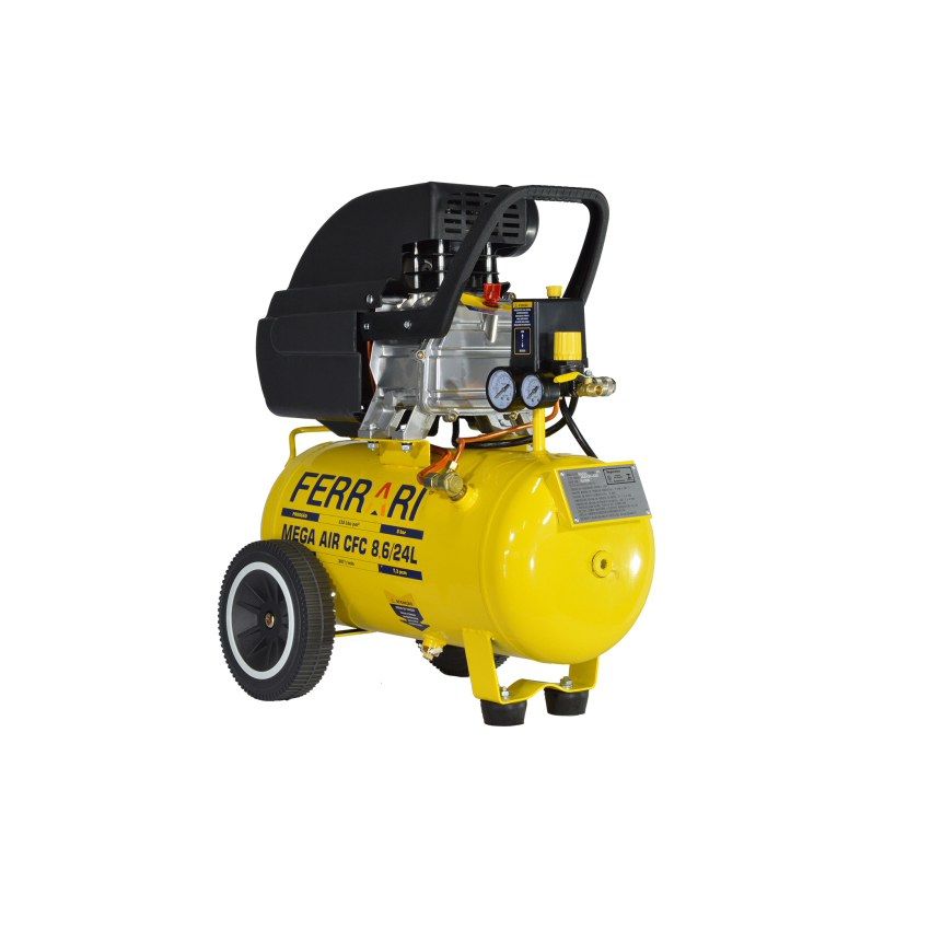 COMPRESSOR AR 127V 5,5/06L 1HP MEGA AIR FERRARI