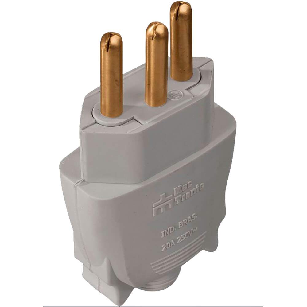 PINO MACHO 2P+T 20A CZA 180° MECTRONIC