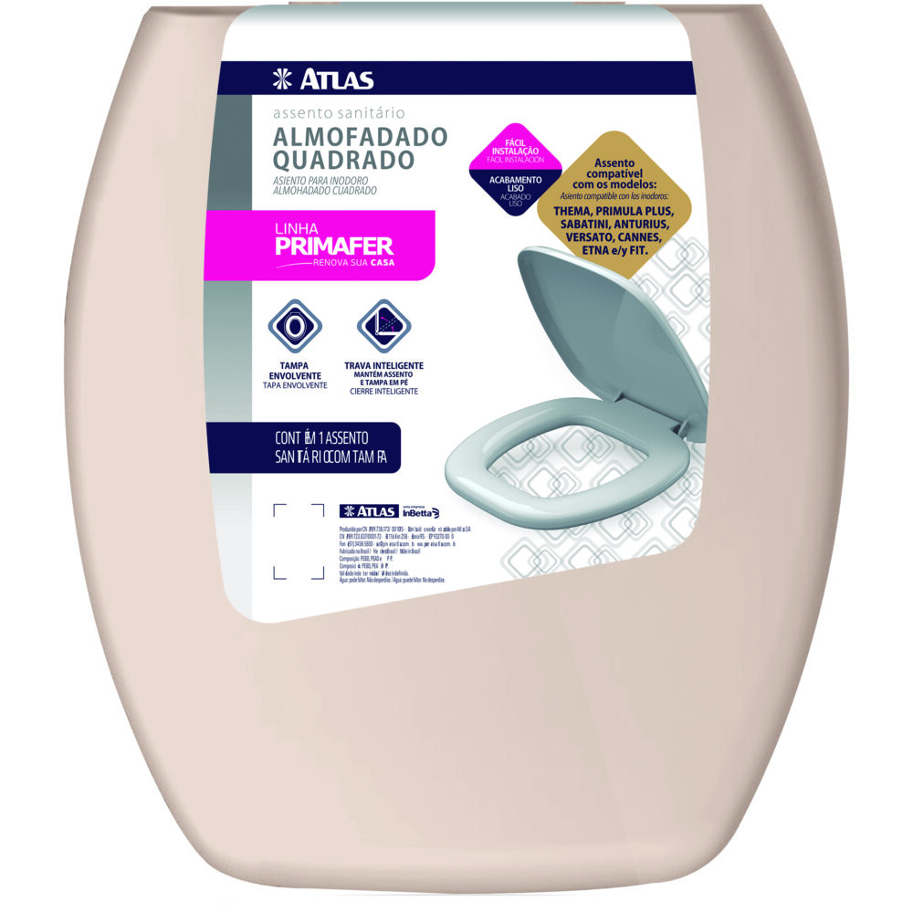 ASSENTO SANIT ALMOF QUAD BEGE PLAST ATLAS