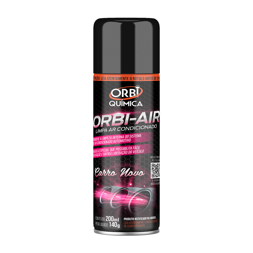 LIMPADOR AR COND 200ML CARRO NOVO ORBI QUIMICA