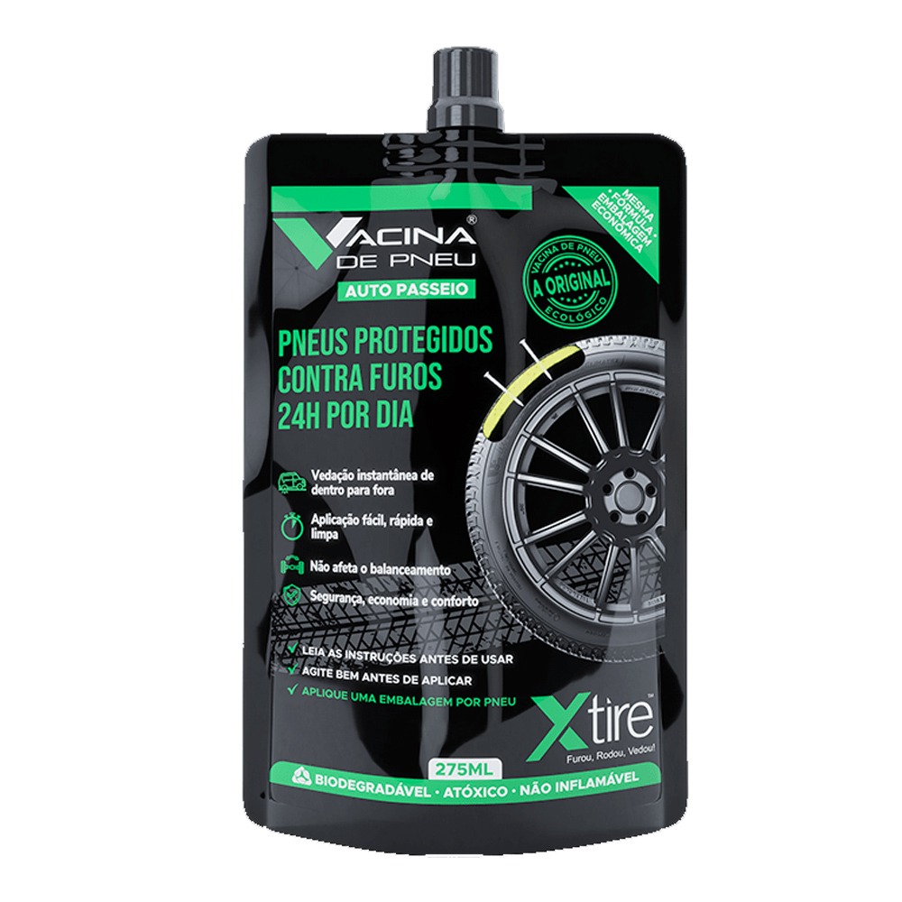 VACINA DE PNEU AUTO PASSEIO 275ML XTIRE