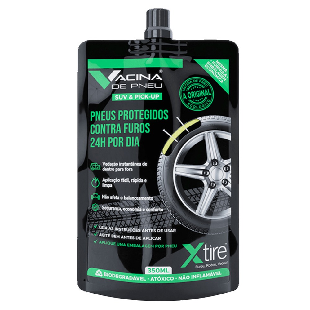 VACINA DE PNEU AUTO SUV&PICKUP 350ML XTIRE