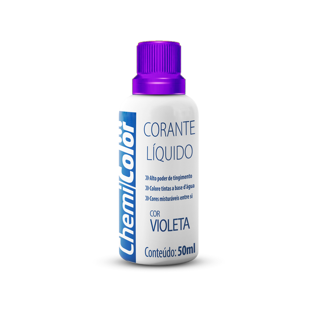 CORANTE LIQ 50ML VIOLETA CHEMICOLOR