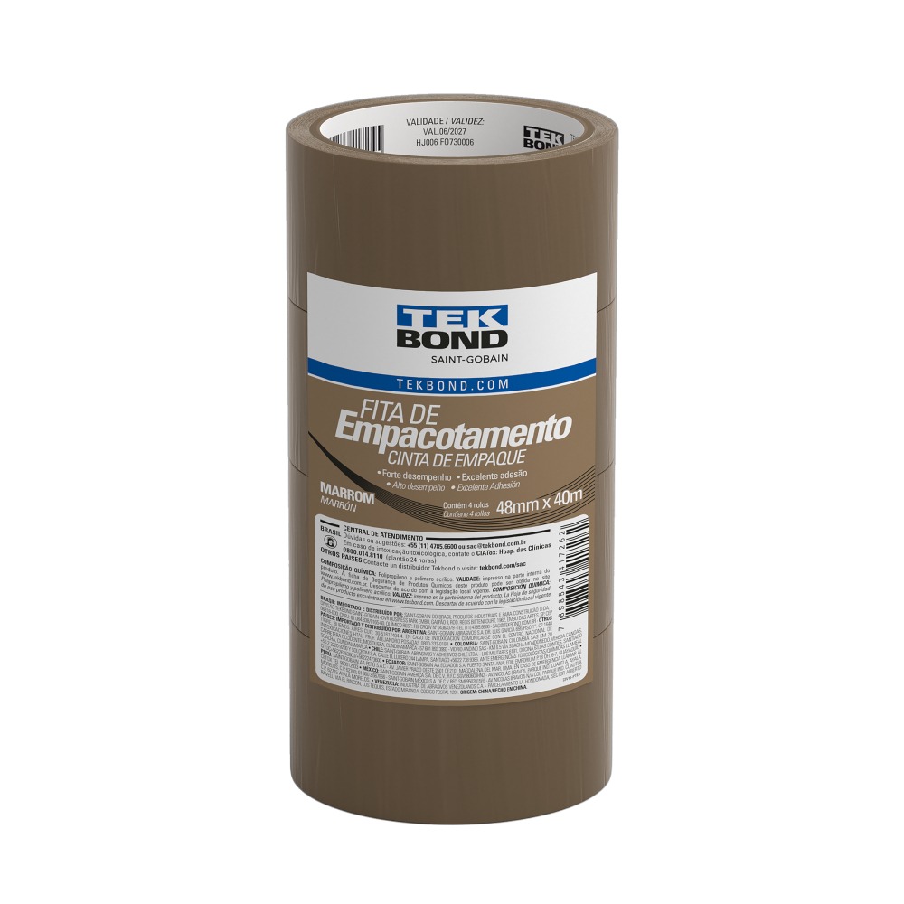 FITA ADESIVA EMPACOTAMENTO MRM 40MT 48MM TEKBOND
