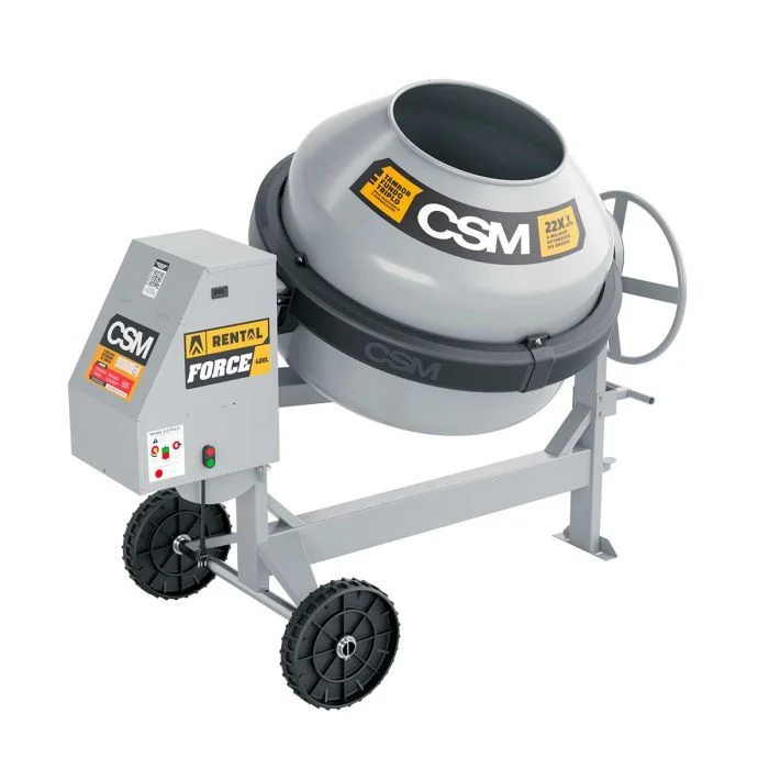 BETONEIRA C/MOTOR 400L MONOF 220V RENTAL FORCE CSM