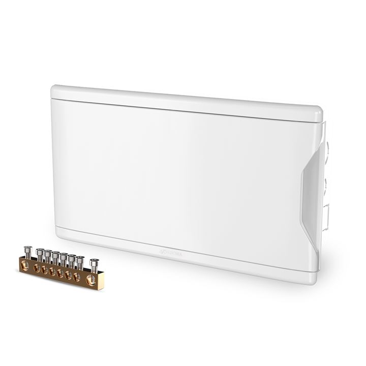 QUADRO DISJUNT EMBUTIR 16D/11N C/BARR BCO KRN