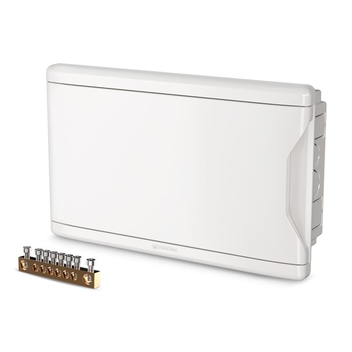 QUADRO DISJUNT EMBUTIR 12D/09N C/BARR BCO KRN