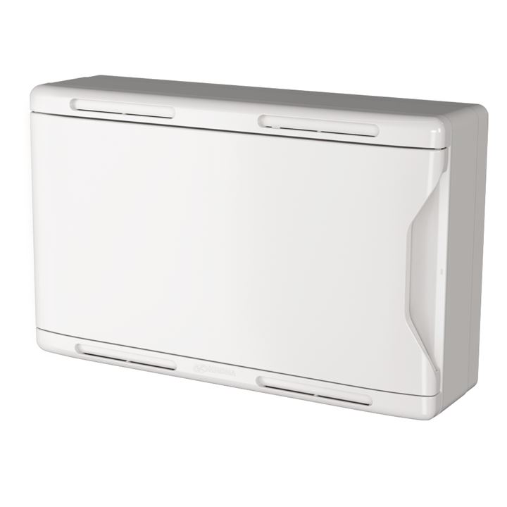 CAIXA PASSAGEM ELET SOBR 25X20CM PVC BCO KRN