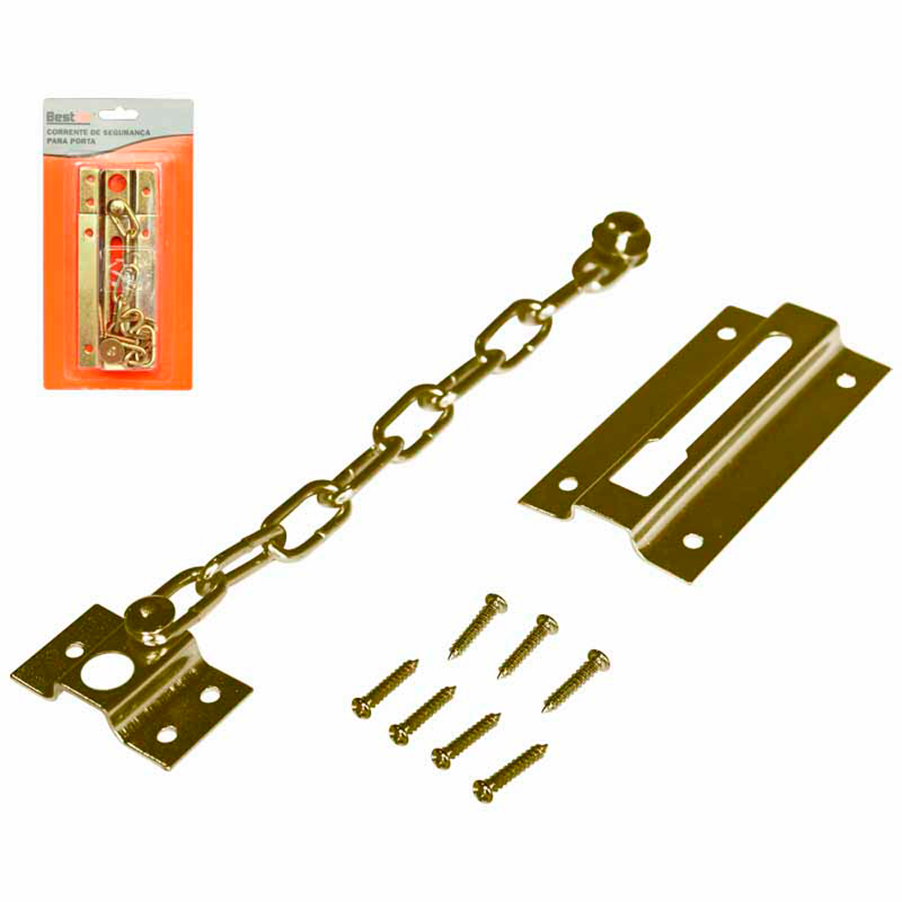 FECHO PORTA PEGA LADRAO DOURADO BESTFER