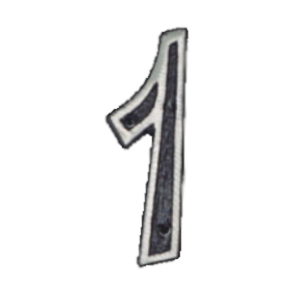 NUMERO 1 12CM PRATA ALUM FUNDIDO METALMIG