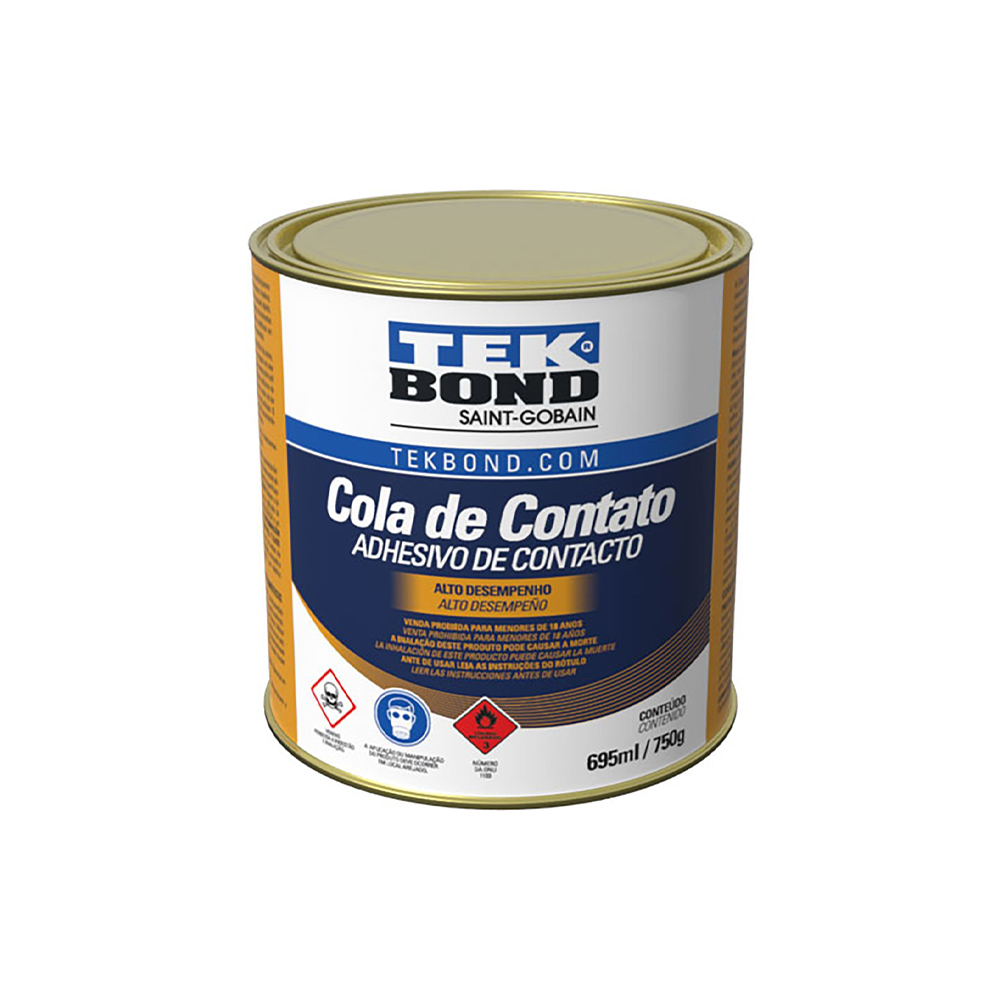 COLA CONTATO TRADICIONAL C/TOLUOL 750G TEKBOND #N