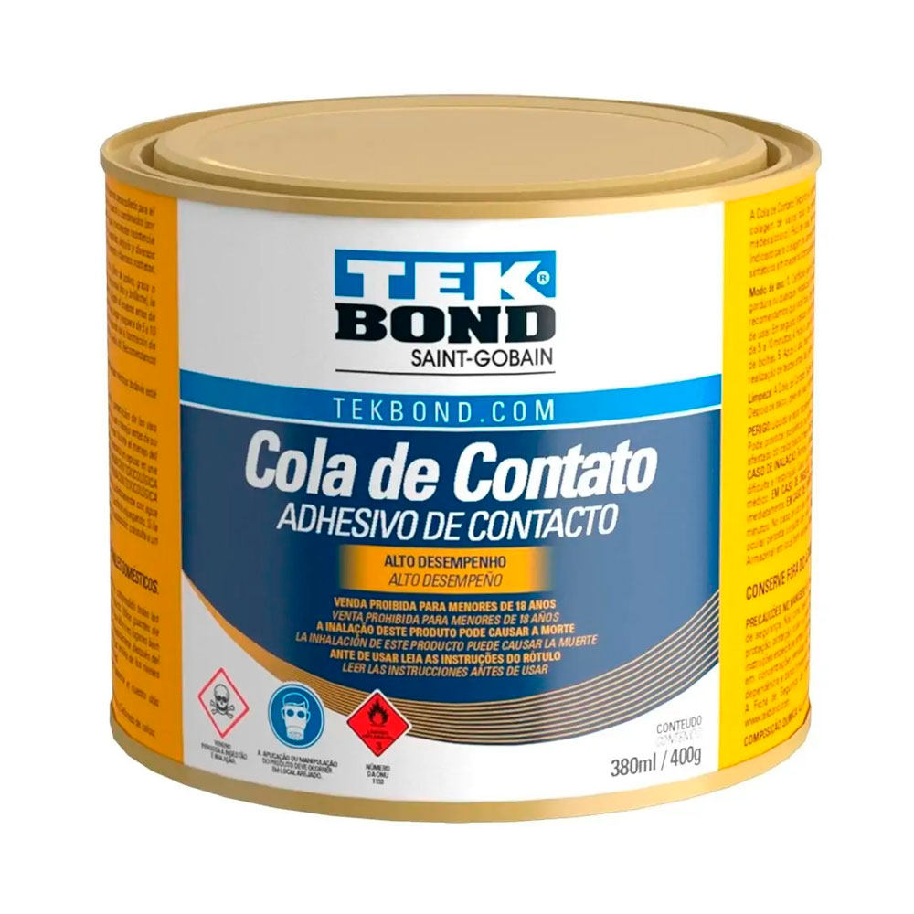 COLA CONTATO TRADICIONAL C/TOLUOL 400G TEKBOND #N