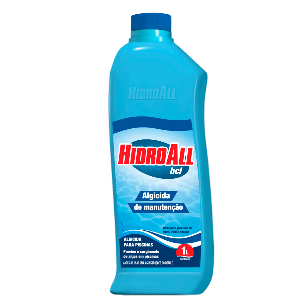 ALGICIDA MANUTENÇÃO HCL 1L HIDROALL