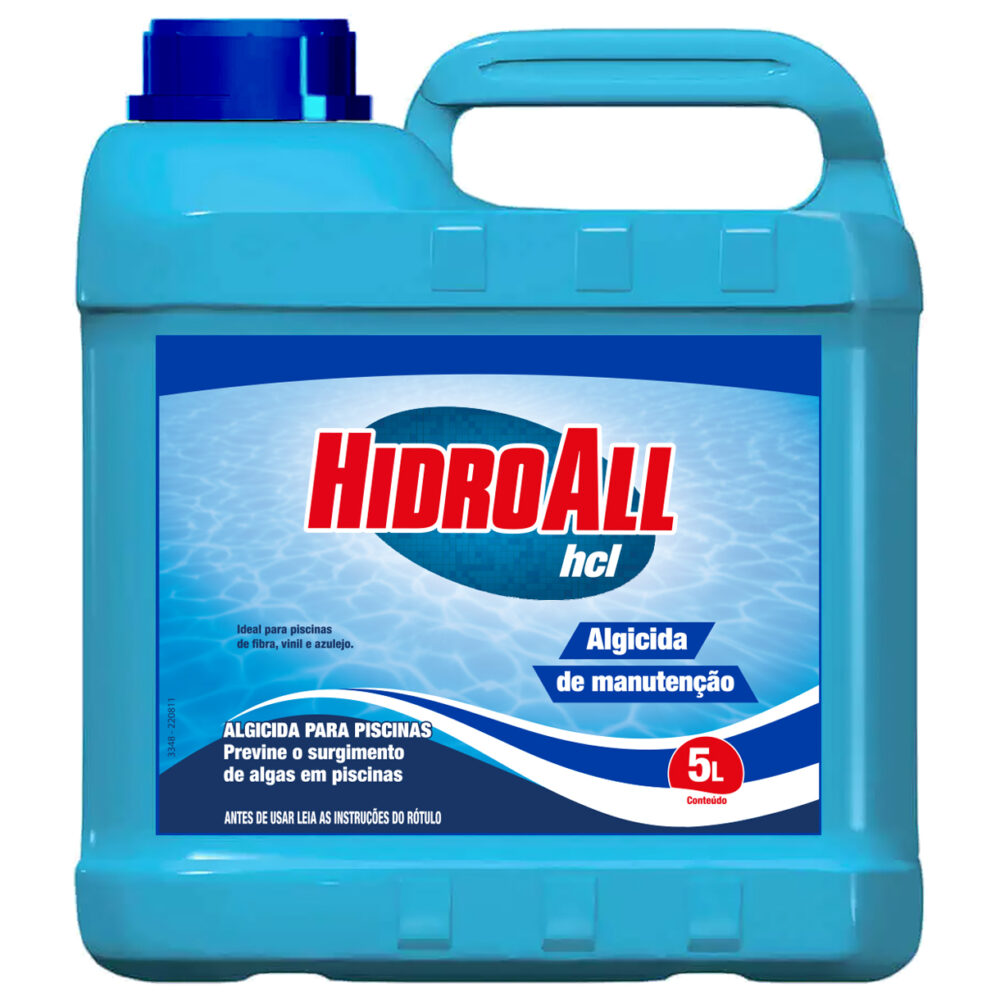 ALGICIDA MANUTENÇÃO HCL 5L HIDROALL