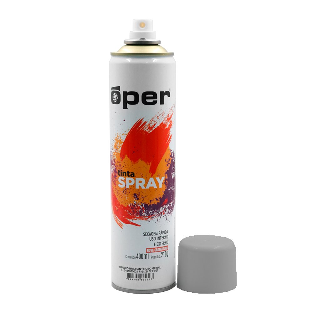 TINTA SPRAY ALTA TEMP 400ML/210G ALUM OPER